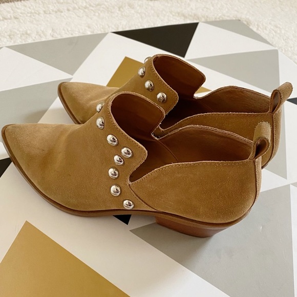 Rebecca Minkoff Katen Suede Studded Booties 6 - Picture 7 of 11